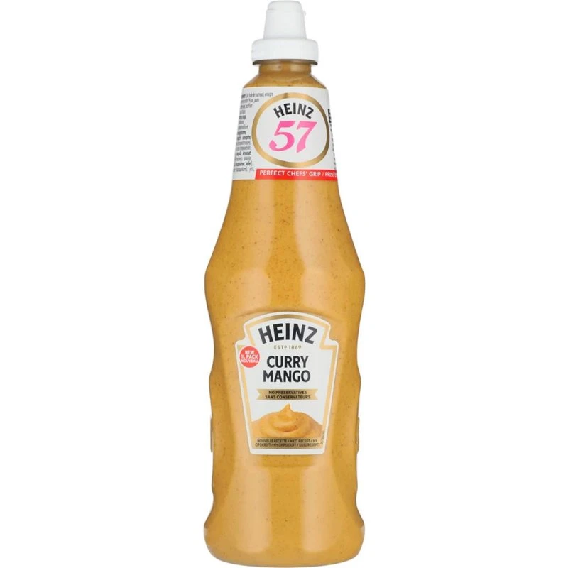 Heinz Karri & Mangosaus 1L 384106 by HEINZ color Svart