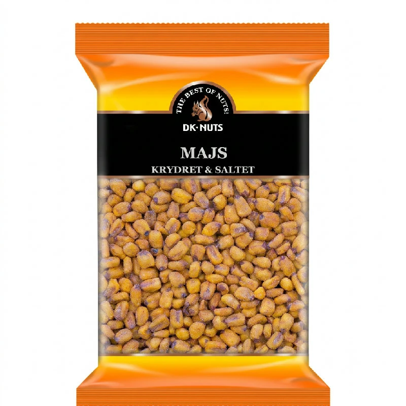 Mais (Ristet, Krydret & Saltet) 0,45 kg 823DX by DK-NUTS color Svart