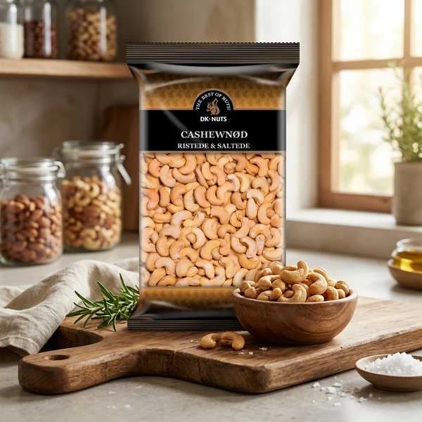 Dknuts Cashewnøtter Luksus Ristede & Saltede 1 kg 112C by DK-NUTS color Svart