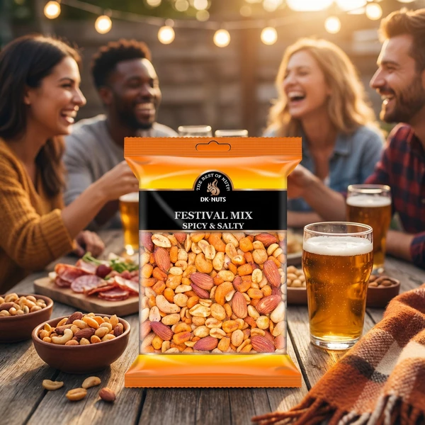 Dknuts Festival Mix (Spicy & Salty) 0,325 kg 105D by DK-NUTS color Svart