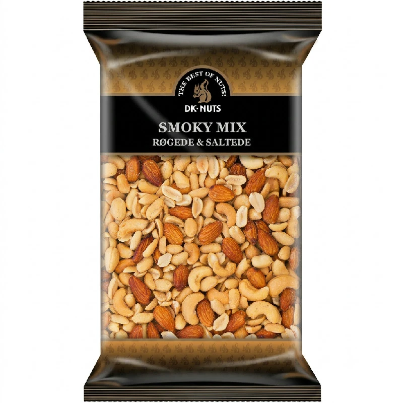 Dknuts Smoky Mix Røkte & Saltede Nøtter 1 kg 109C by DK-NUTS color Svart