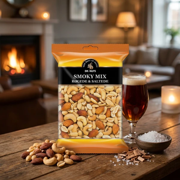 Dknuts Smoky Mix Røkte & Saltede Nøtter 0,3 kg 109D by DK-NUTS color Svart