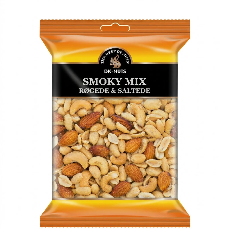 Dknuts Smoky Mix Røkte & Saltede Nøtter 0,3 kg 109D by DK-NUTS color Svart
