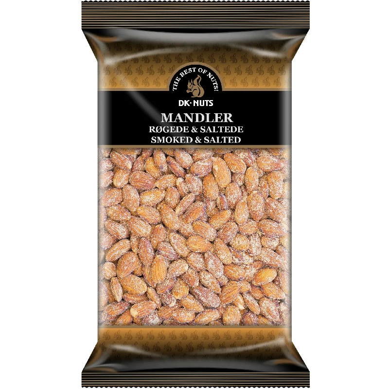 Mandler Luksus (Røkte & Saltede) 1 kg 144C by DK-NUTS color Svart