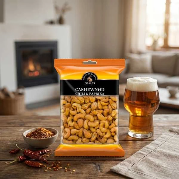 Dknuts Cashewnøtter Chili & Paprika 0,25 kg 113D by DK-NUTS color Svart