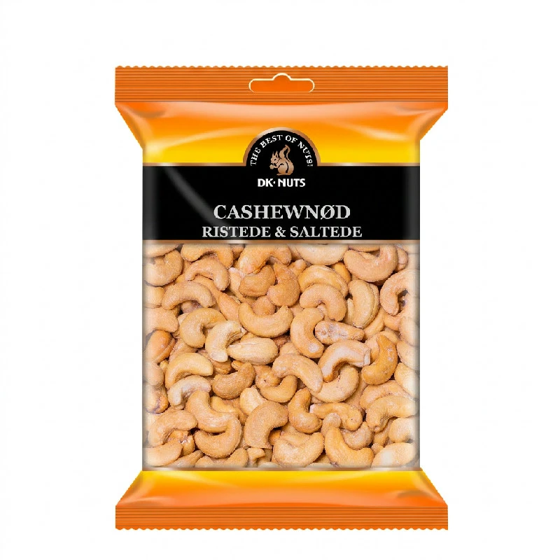 Dknuts Cashewnøtter Luksus Ristede & Saltede 0,25 kg 112D by DK-NUTS color Svart