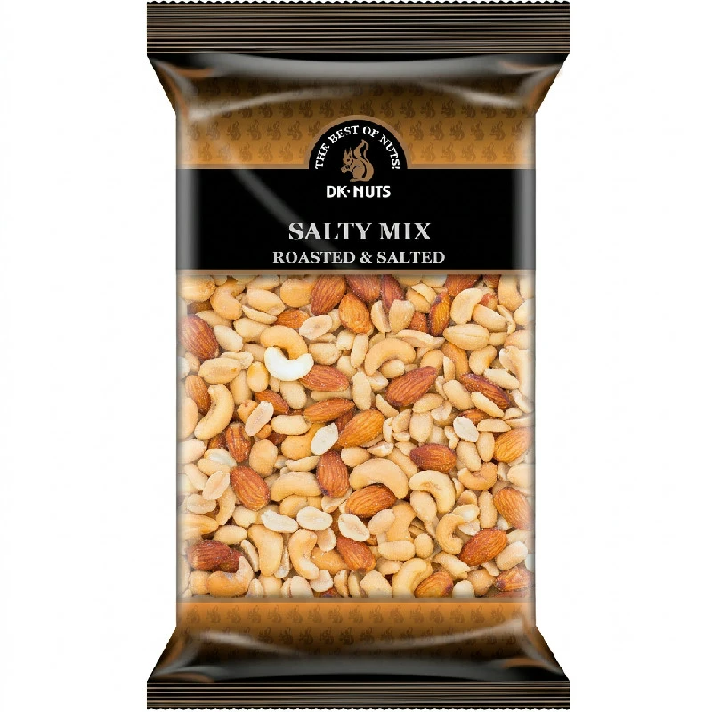 Dknuts Salty Mix Ristede & Saltede Nøtter 1 kg 104C by DK-NUTS color Svart