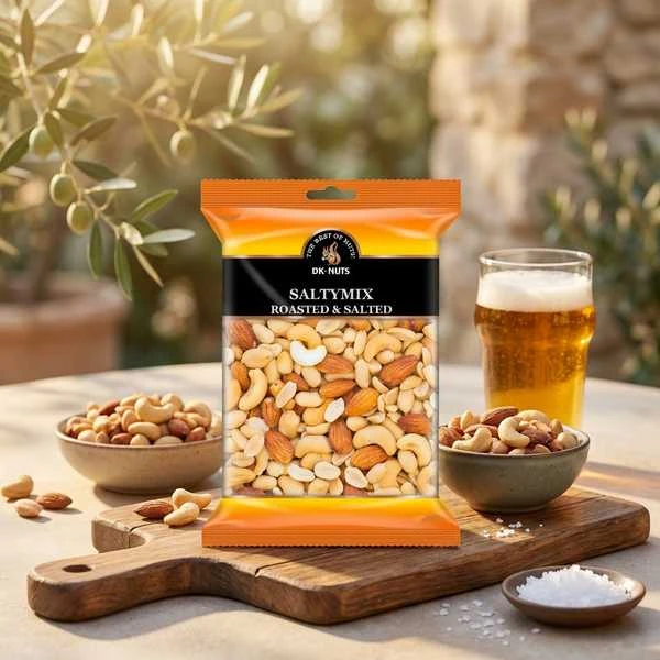 Dknuts Salty Mix Ristede & Saltede Nøtter 0,325 kg 104D by DK-NUTS color Svart