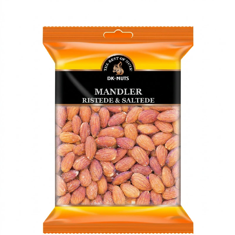 MANDLER LUKSUS (RISTEDE & SALTEDE) 0,3 KG 142D by DK-NUTS color Svart