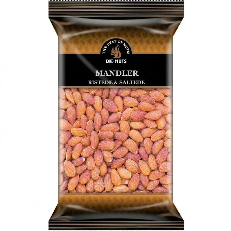 Mandler Luksus (Ristede & Saltede) 1 kg 142C by DK-NUTS color Svart