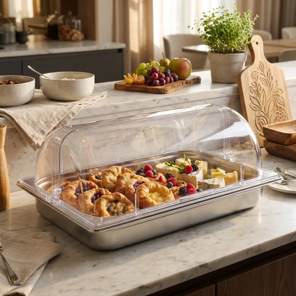 Hendi Roll-top Lokk til Servering Plast GN 1/1 427507 by Hendi color Svart