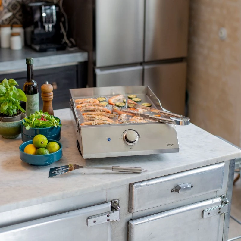 Livoo Plancha Grill Rustfritt Stål 96-DOC292  color Svart