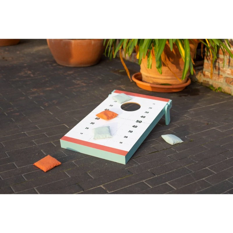 Livoo Bean Bag Game 2-i-1 Hagespill i FSC-tre 96-JEU002  color Svart