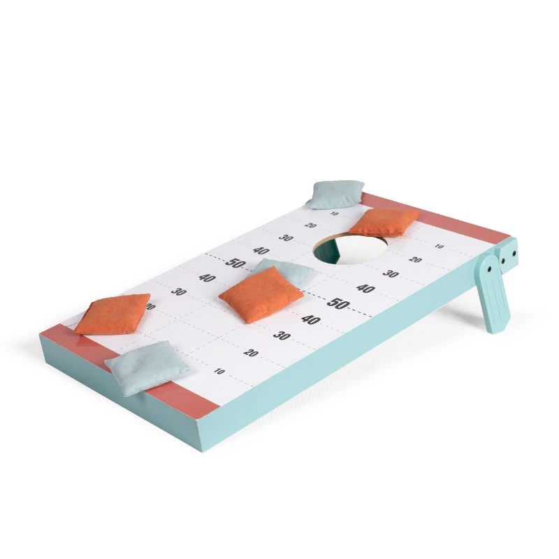 Livoo Bean Bag Game 2-i-1 Hagespill i FSC-tre 96-JEU002  color Svart