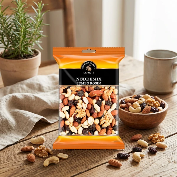 DK-NUTS Nøttemiks med Rosiner 0,35 kg 102D by DK-NUTS color Svart