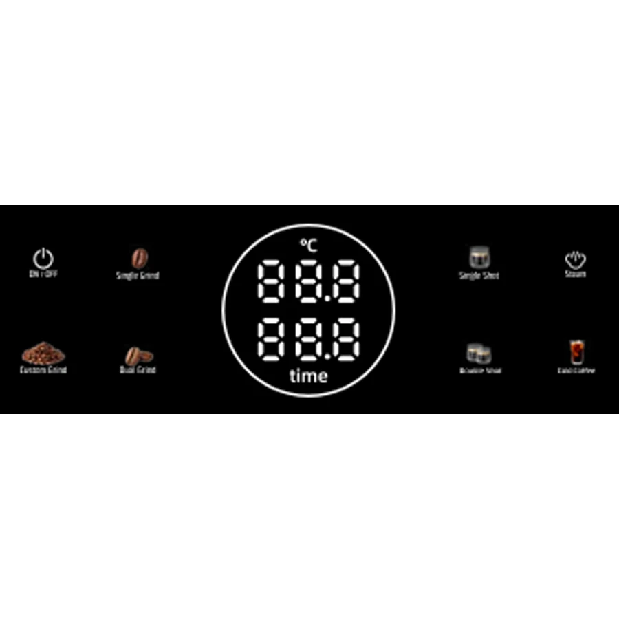 Caso Espresso Gourmet Espresso- og kaffemaskin med kvern Sølv CS1826 by CASO color Svart