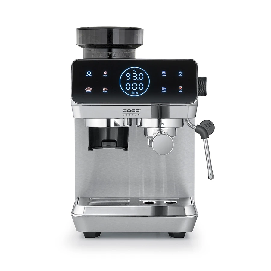 Caso Espresso Gourmet Espresso- og kaffemaskin med kvern Sølv CS1826 by CASO color Svart