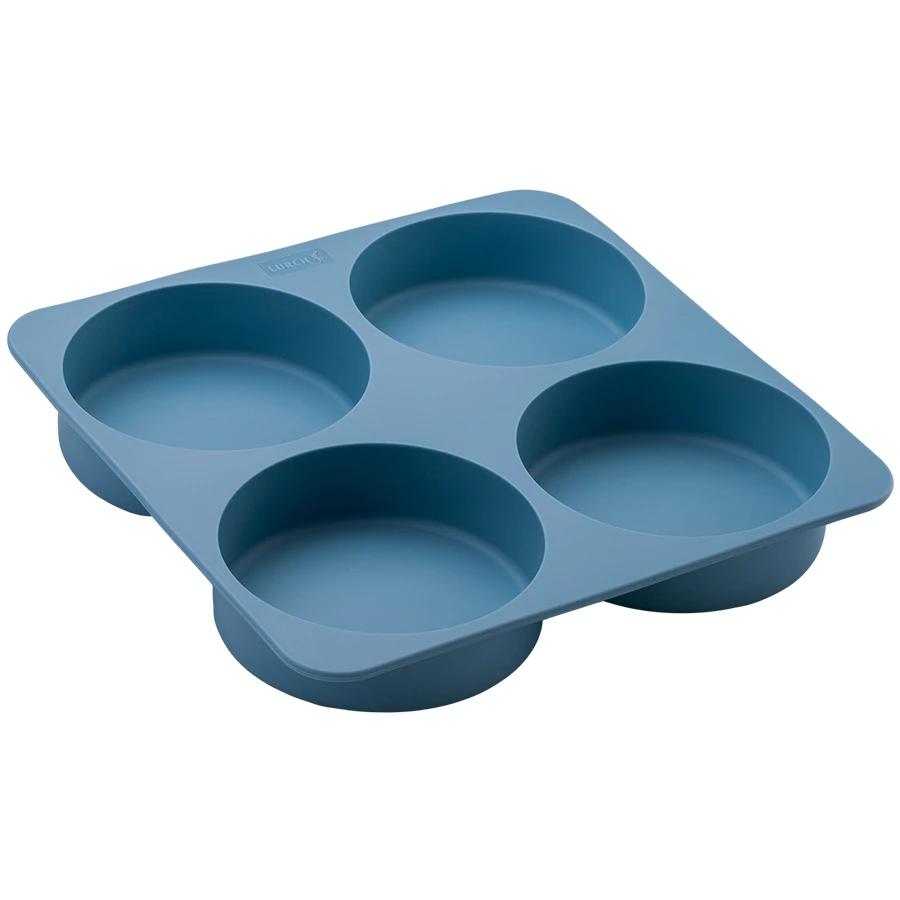 Lurch Flexistarter Bakeform til Burgerboller 4 stk. Blå LU84001 by LURch color Svart