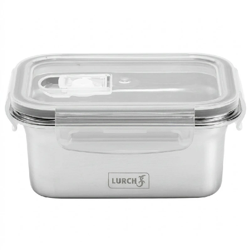 Lurch Lunchbox Safety Matboks Rustfritt Stål 500ml LU240890 by LURch color Svart