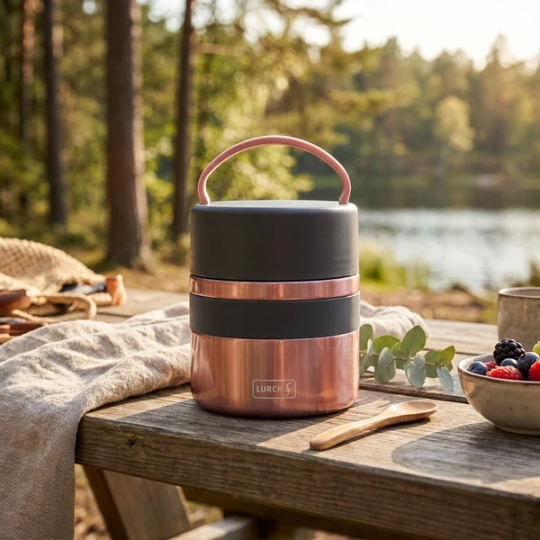 Lurch Iso-Pot 2.0 Termobeholder Rustfritt Stål 500ml Rosegull LU240845 by LURch color Svart