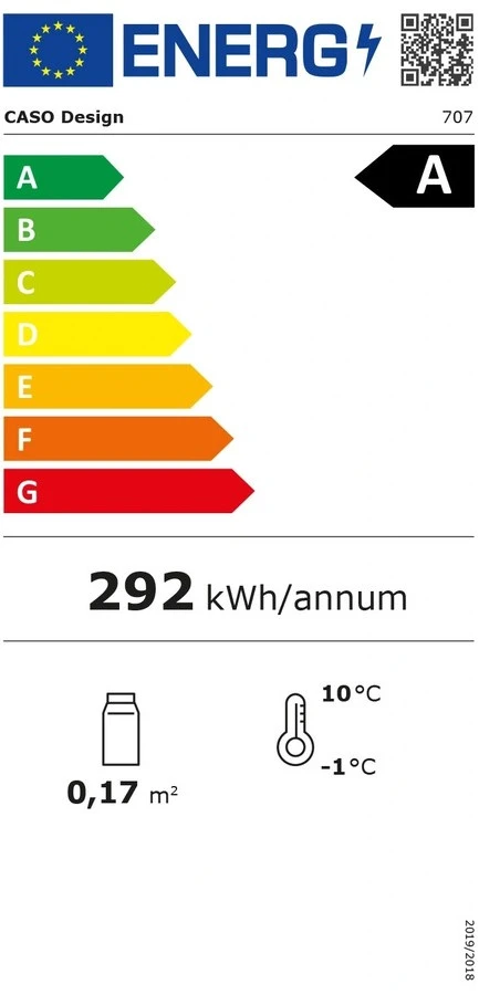 Caso 707 BBQ Deluxe S-R Smart Utekjøleskap 63 L CS707 by CASO color Svart