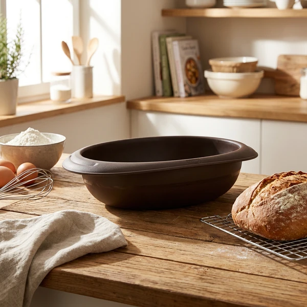 Lurch Flexiform Bakeform Oval Brun Silikon 18x24cm LU85034 by LURch color Svart