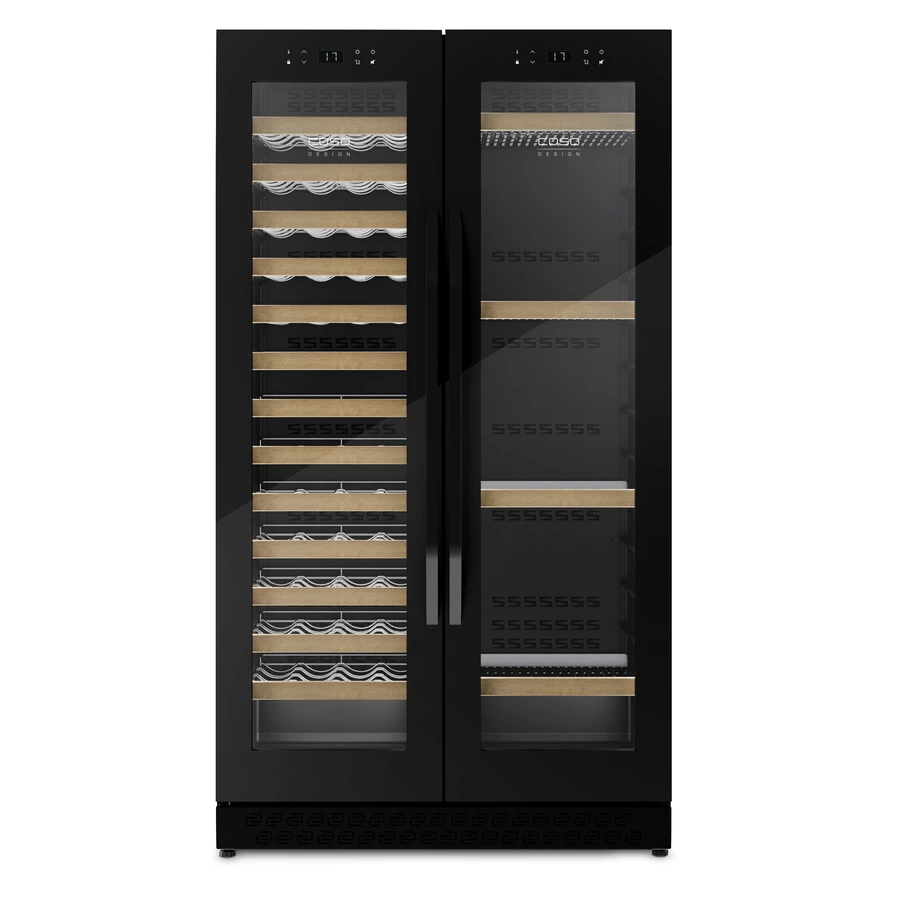 Caso WineChef Duo 122 Vinskap 2 Soner 1625mm CS674 by CASO color Svart