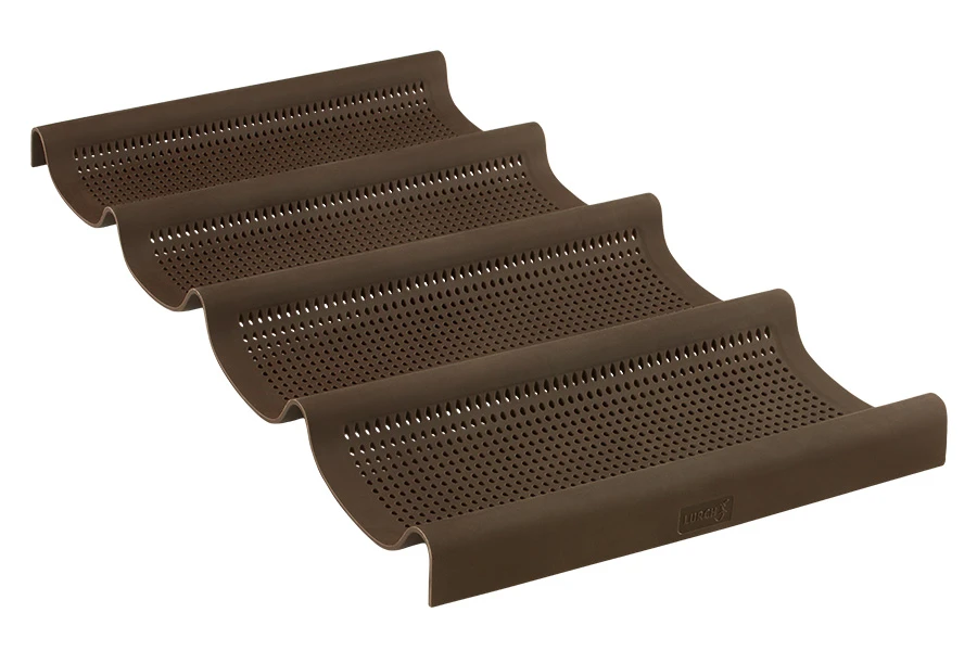 Lurch Flexiform Silikonform til 4 Mini Baguetter Brun LU85089 by LURch color Svart