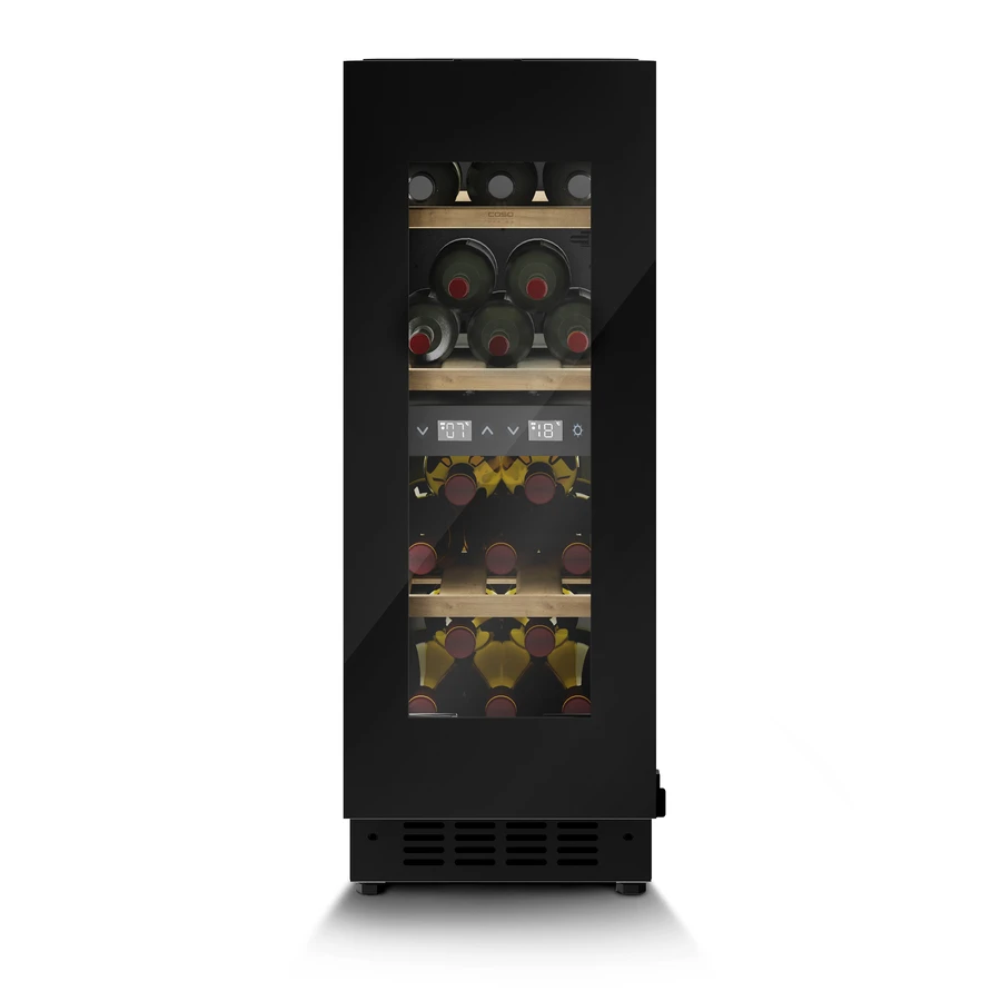Caso WineDeluxe WDU 18 Vinskap for Innbygging Sort CS7719 by CASO color Svart