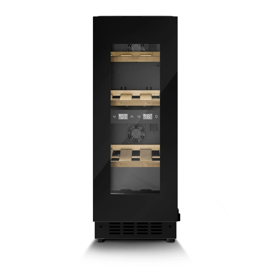 Caso WineDeluxe WDU 18 Vinskap for Innbygging Sort CS7719 by CASO color Svart