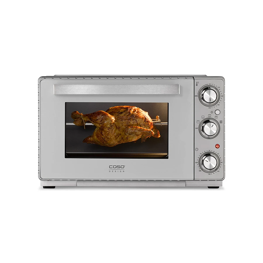 Caso TO26 SilverStyle Miniovn 26L 1650W Sølv CS2977 by CASO color Svart