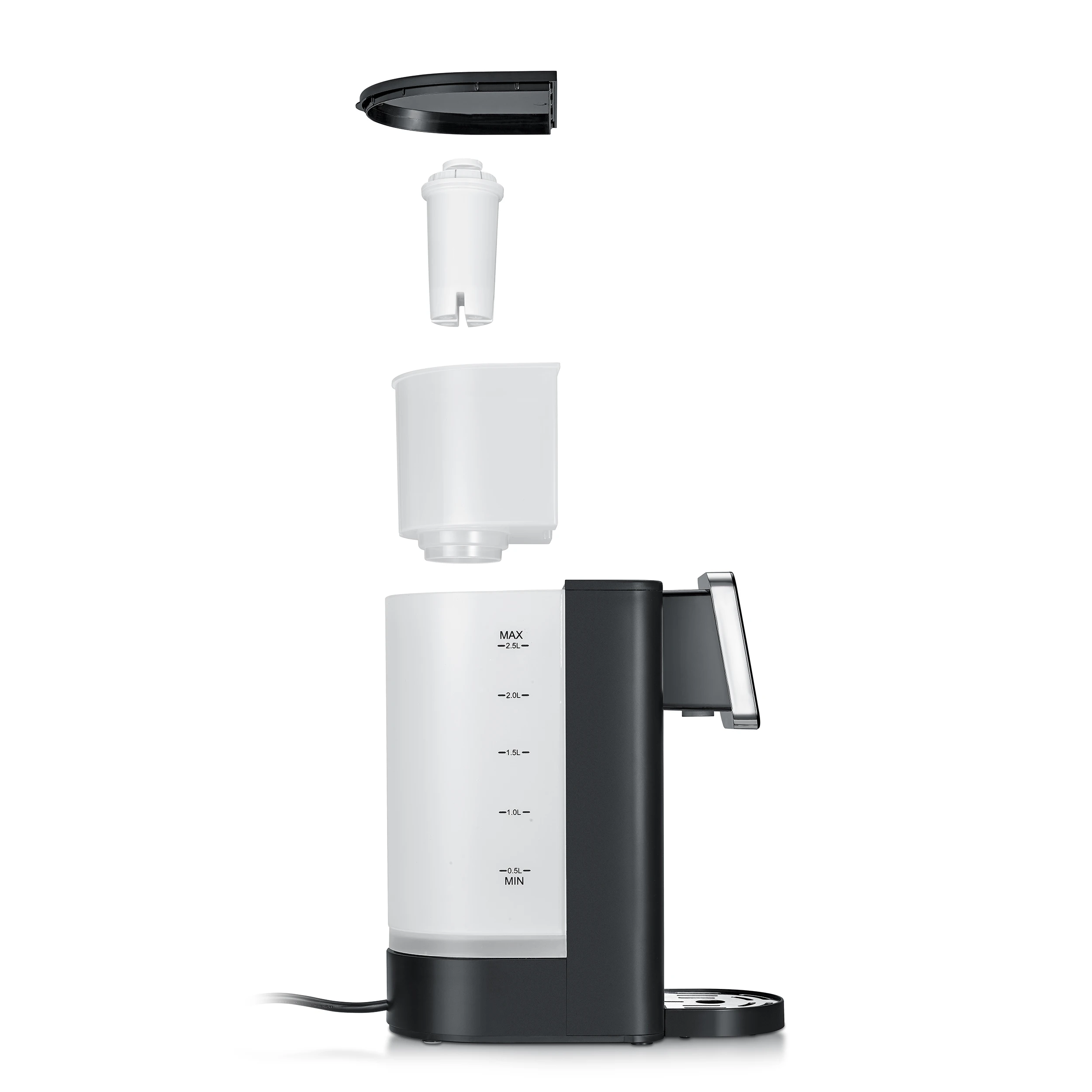 Caso 1896 Varmtvannsdispenser HW616 CS1896 by CASO color Svart