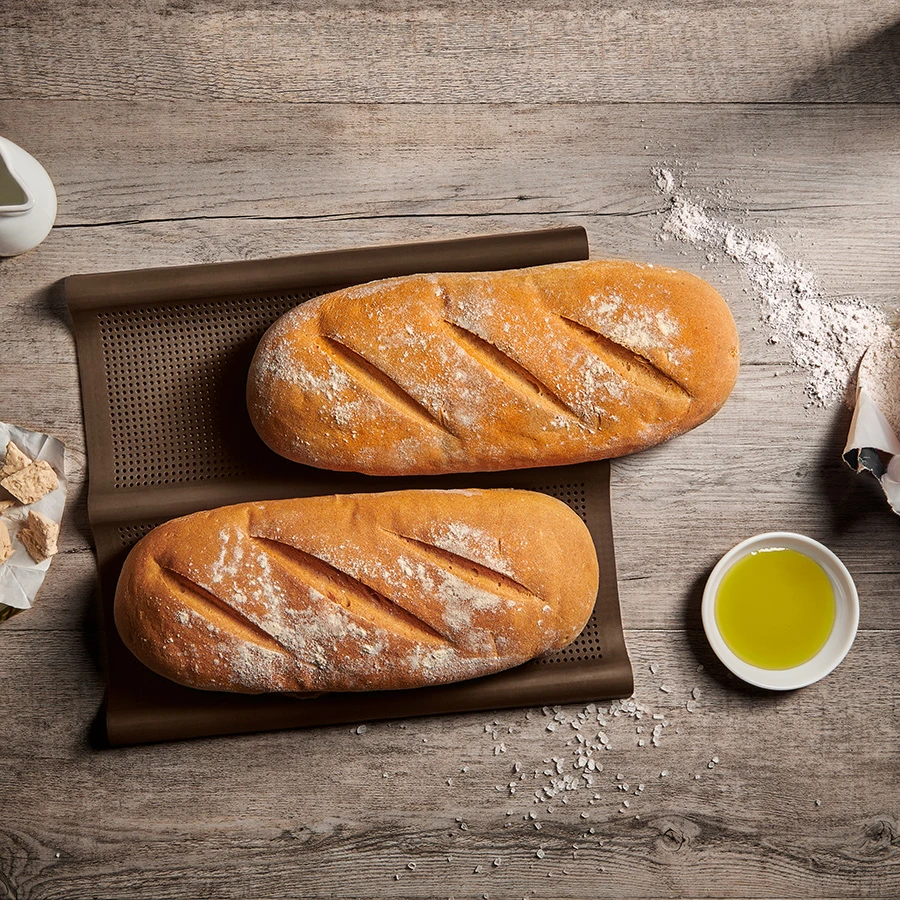 Lurch FlexiForm Ciabatta Bakeform i Silikon 26x30 cm 2 stk LU85080 by LURch color Svart