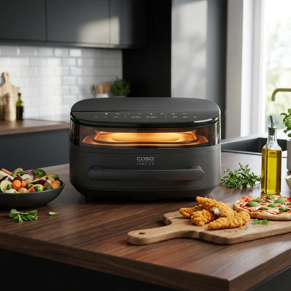 Caso AirFry & PizzaChef Airfryer PFAS-fri Sort CS3191 by CASO color Svart
