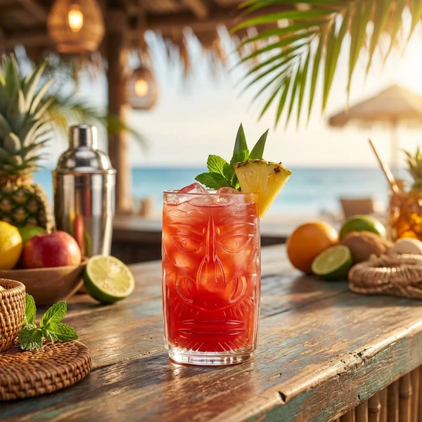 RCR Tiki Cocktailglass 45 cl 4 stk. 27702020206  color Svart