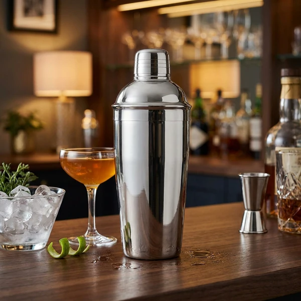 Deluxe Rustfritt Stål Cocktailshaker 750ml CSD022S  color Svart