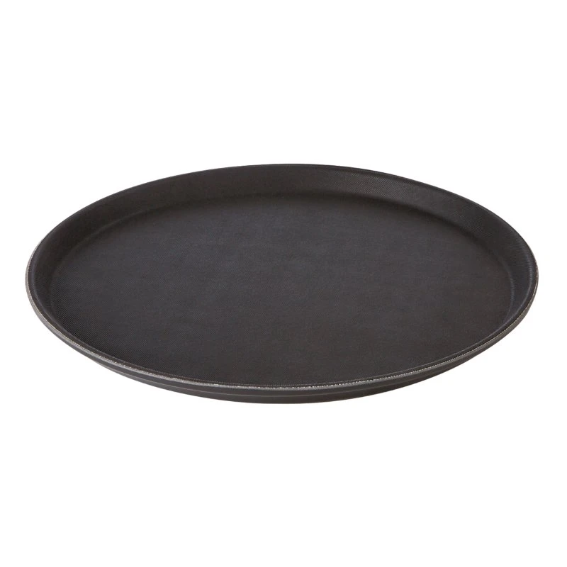 Sklisikkert Serveringsbrett Rundt Sort 40,5 cm CB1007  color Svart