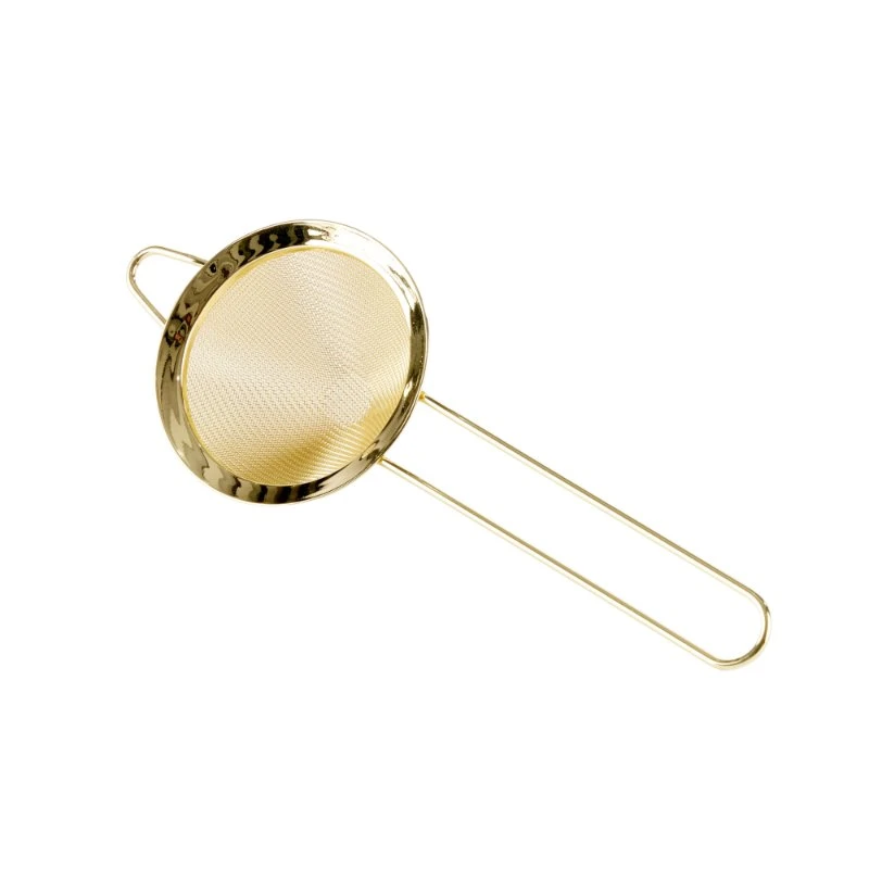 Finmasket strainer i gull - 8 cm FM0001G  color Svart
