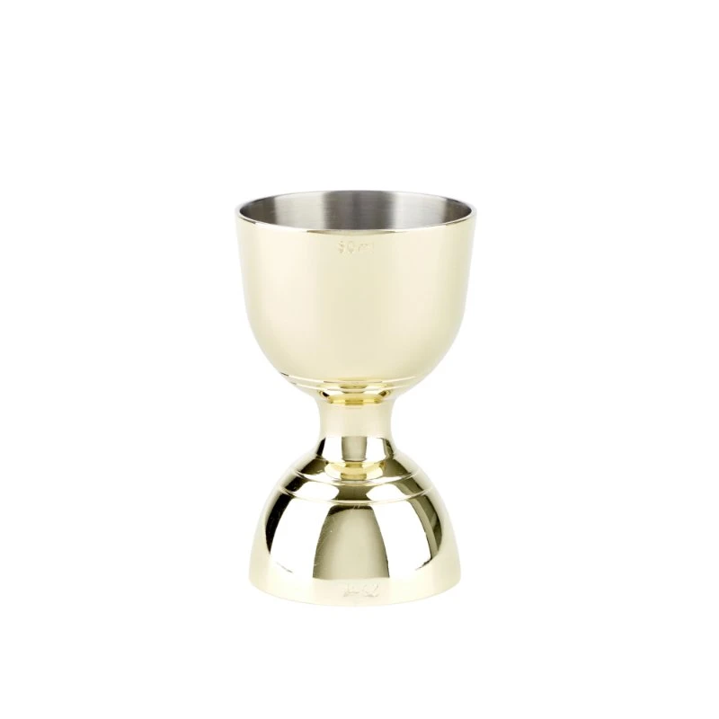 Jigger Bell 25/50 ml Gull Stål JG0004G  color Svart