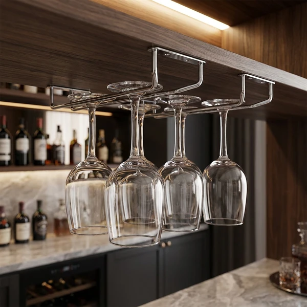 Forkrommet glassholder 10" (25,4 cm) GHC0001  color Svart