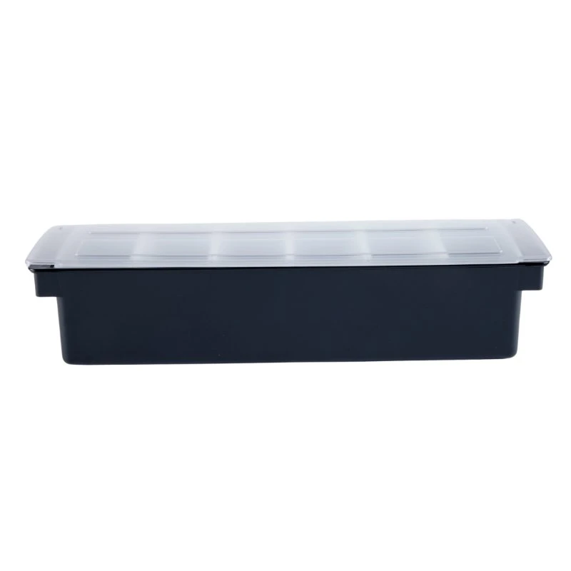 Svart 6-roms garnityrholder i plast CH00006  color Svart