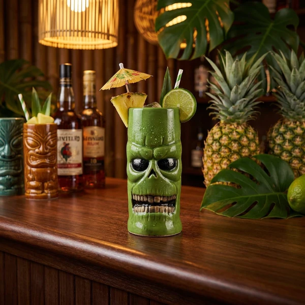 Tiki Krus Keramikk 390ml TK10067  color Svart