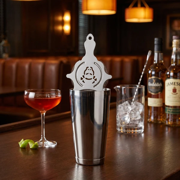 Bull Cocktail Strainer 16 cm Rustfritt Stål ST0029S  color Svart