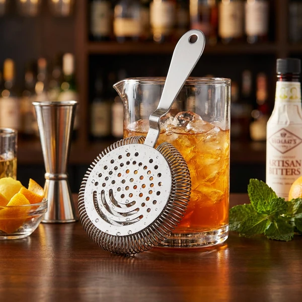 Cocktail Strainer 18,5x9,5cm Rustfritt Stål ST0030S  color Svart