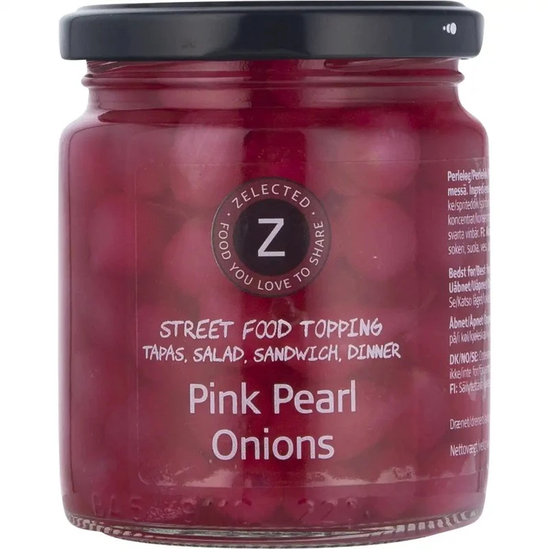 Pink Pearl Onions  240g Zelected 70088  color Svart