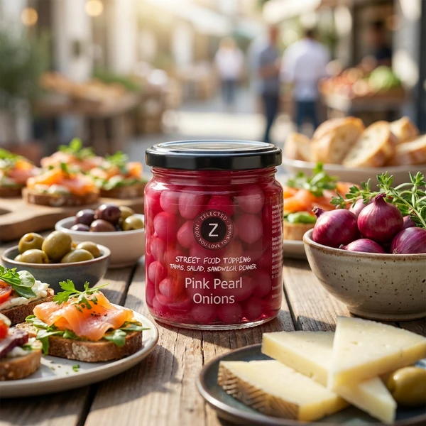 Pink Pearl Onions  240g Zelected 70088  color Svart
