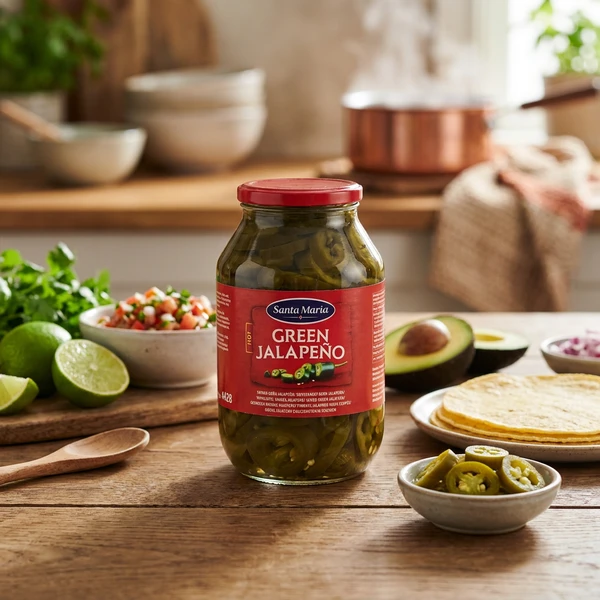 Jalapenos Grønn Skåret 23046 by SANTA M color Svart