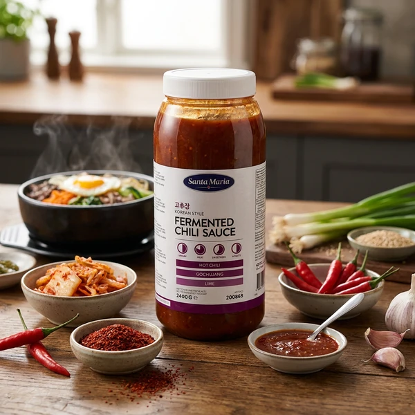 Chilisaus Fermentert Korean 363473 by SANTA M color Svart