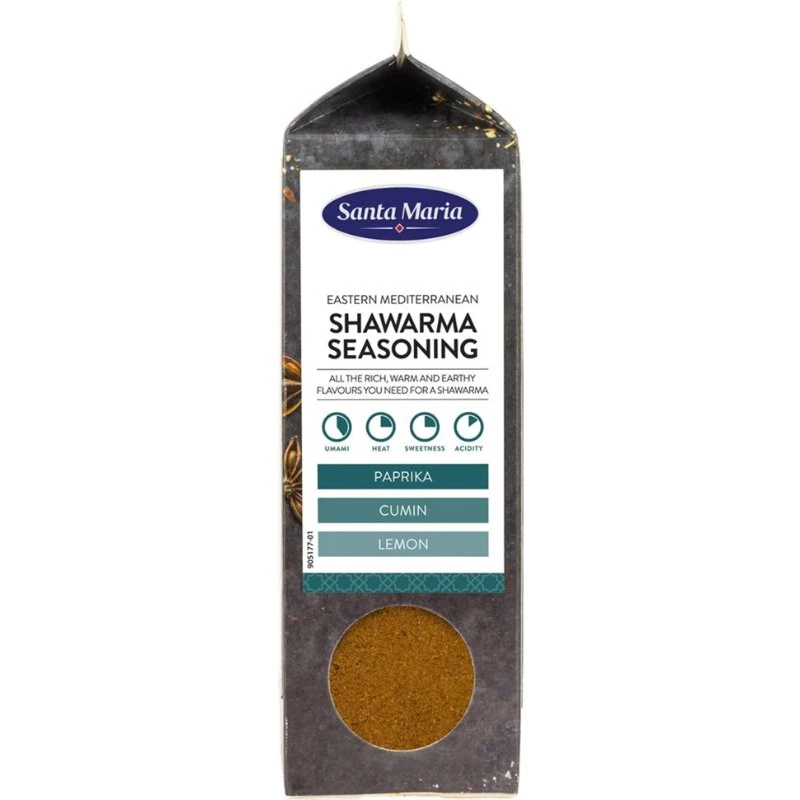 Kryddermiks Shawarma Seasoning 375993 by SANTA M color Svart