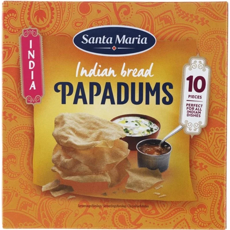 Pappadums m/chili 209340 by SANTA M color Svart